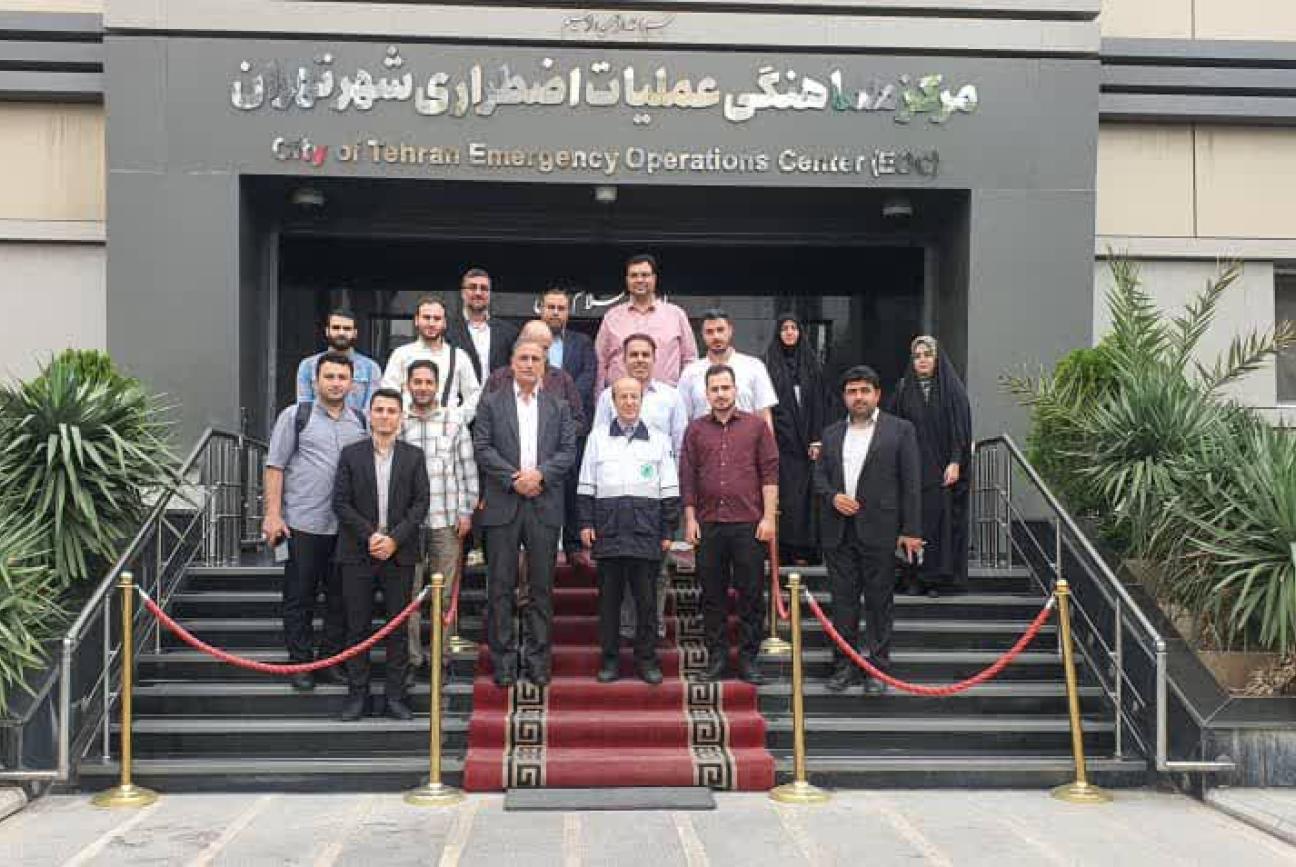 مرکز بحران شهر تهران میزبان دانشجویان مدیریت بحران