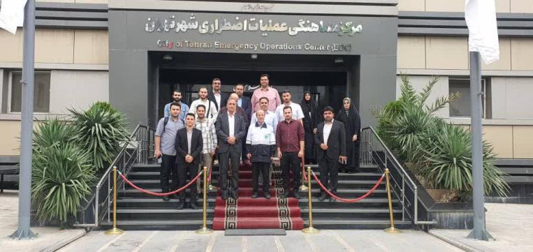 مرکز بحران شهر تهران میزبان دانشجویان مدیریت بحران
